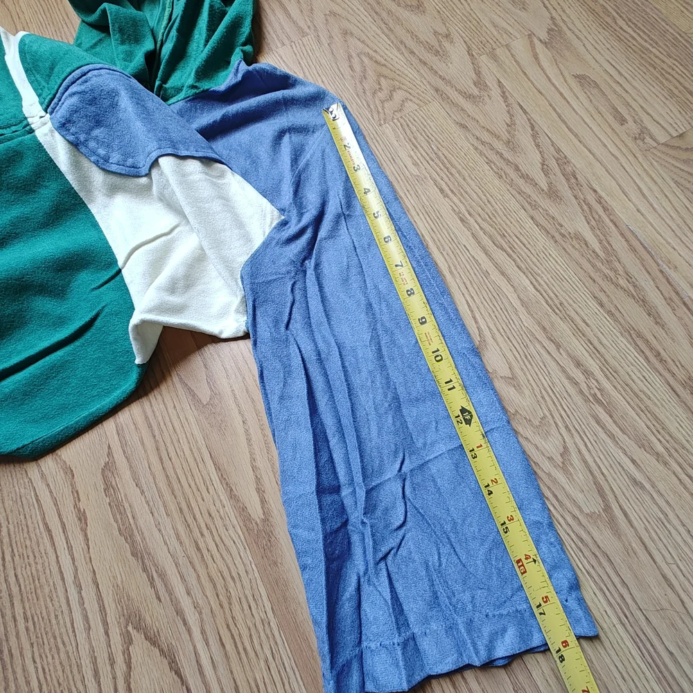 Colorblock Hooded Robe Lounge master